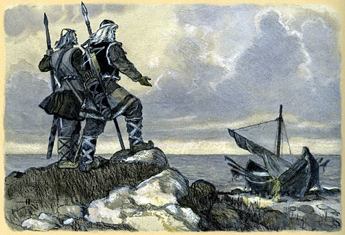 Vainamoinen and Ilmarinen Go to Pohjola to Take the Sampo
